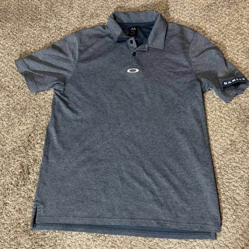 Oakley Men's Heathered Gray Performance Polo